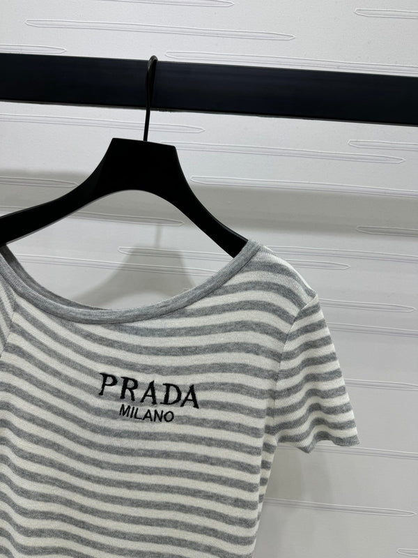 Prada 25 One-Shoulder Top Wool 233511