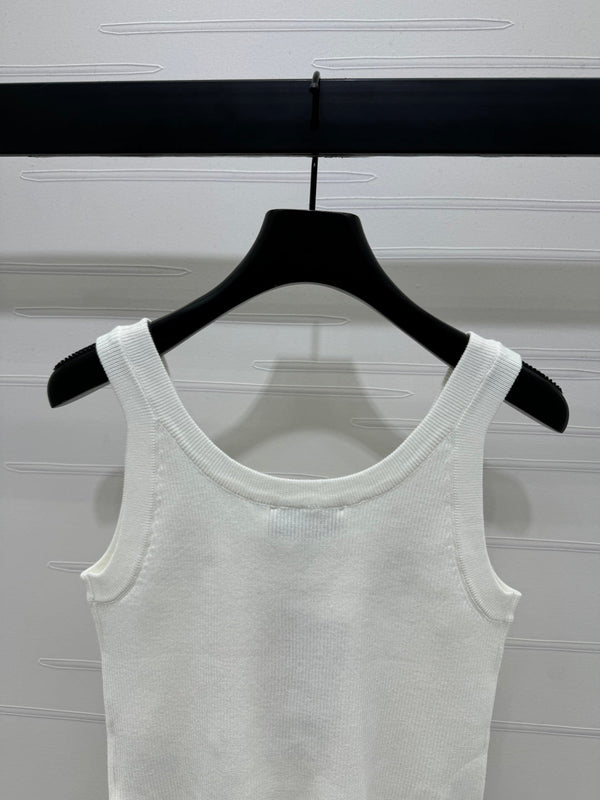 Top corto bianco Miumiu 25