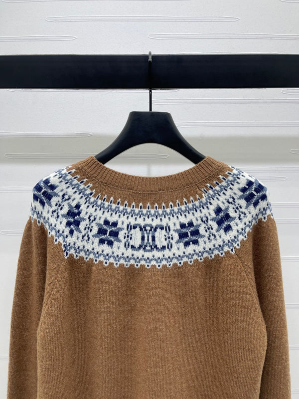 Celine 25 Patterned Cardigan Cashmere 295601