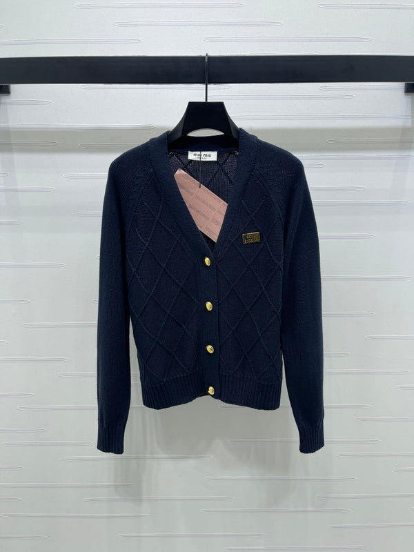 Miu Miu 25 Knitted Cardigan Wool Mix Cashmere 296259