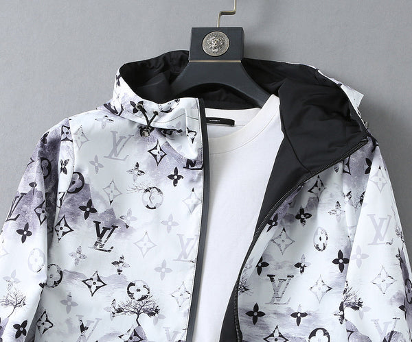 LV DOUBLE-SIDED JACKET BLACK AND WHITE 238980