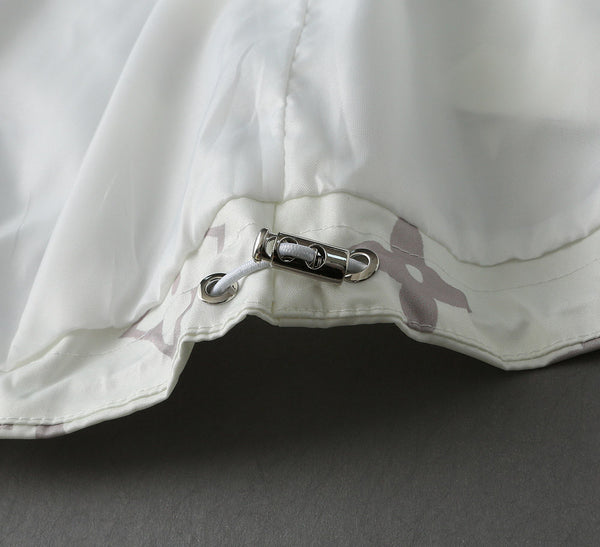 GIACCA CON CAPPUCCIO MONOGRAMMA BIANCO LV 238986