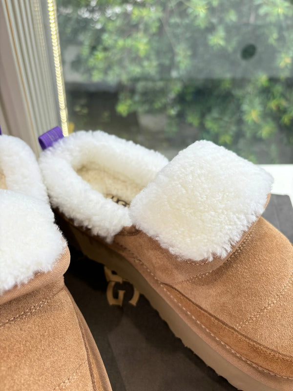 UGG Australian Shepherd Theia Platform Warm Wool Suede 525936