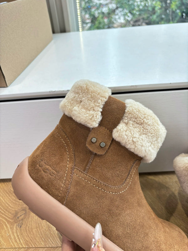 UGG Jorie Boots Warm Brown Wool Suede 525941