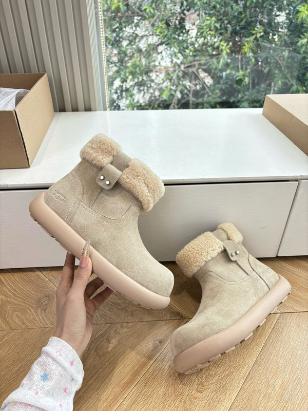 UGG Jorie Boots Warm Beige Wool Suede 525942