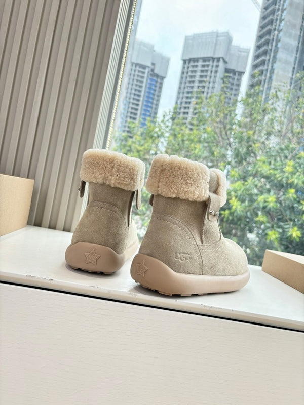 UGG Jorie Boots Warm Beige Wool Suede 525942