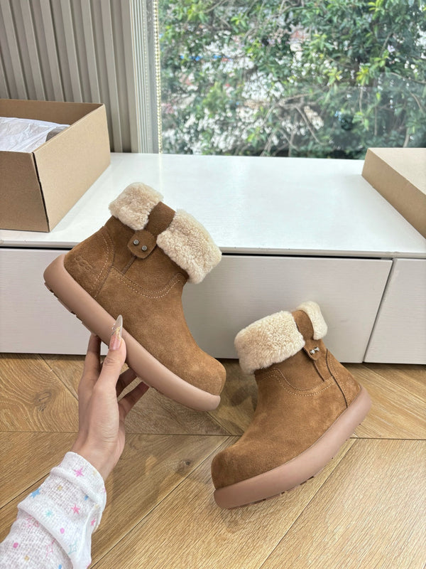 UGG Jorie Boots Warm Brown Wool Suede 525941