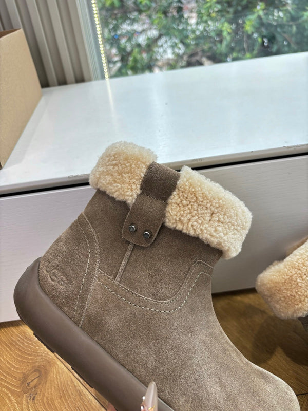 UGG Jorie Boots Coffee Wool Suede 525944