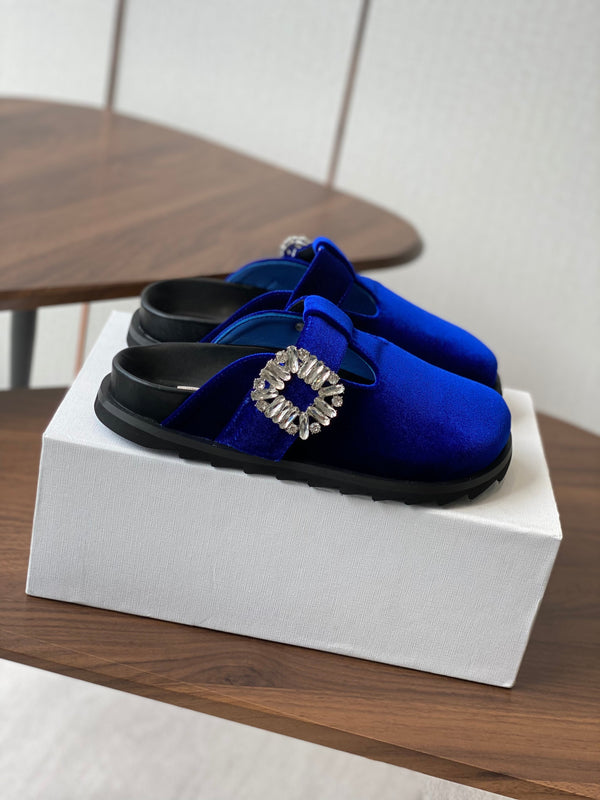 Viv 25 Slippers Blue Imported Flannel 350442