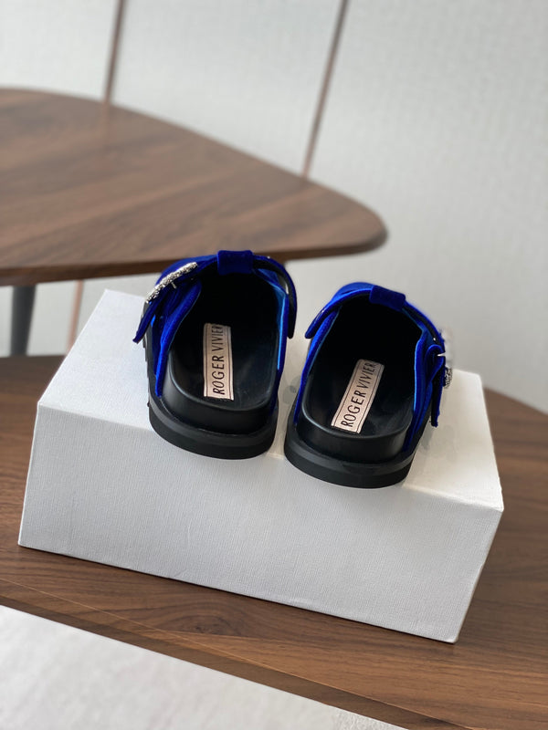 Viv 25 Slippers Blue Imported Flannel 350442