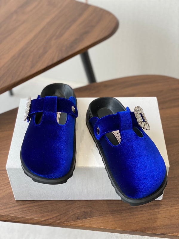 Viv 25 Slippers Blue Imported Flannel 350442