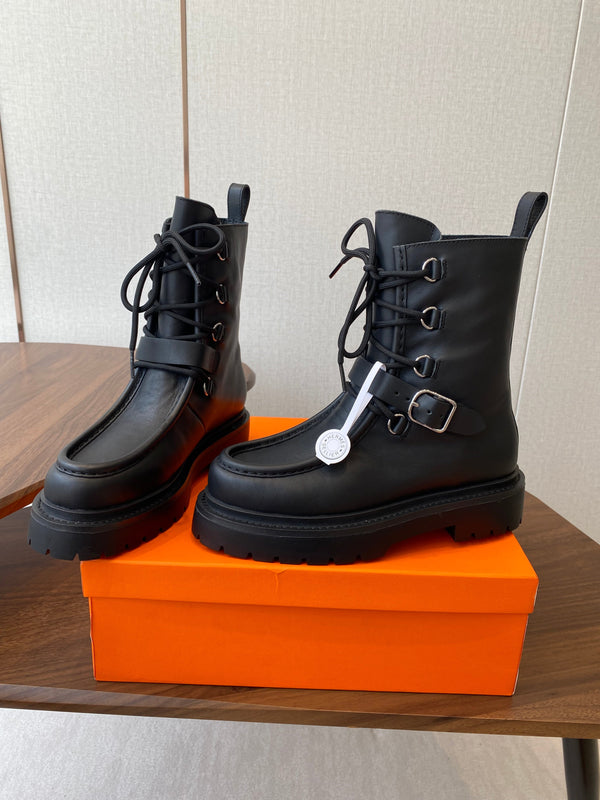 Stivali classici HM 25s in pelle di vacchetta nera 422588