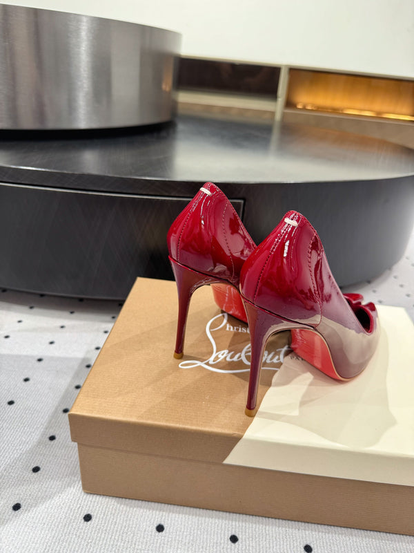 CL x Margiela 25 Pumps Red 10cm Patent Leather 296035