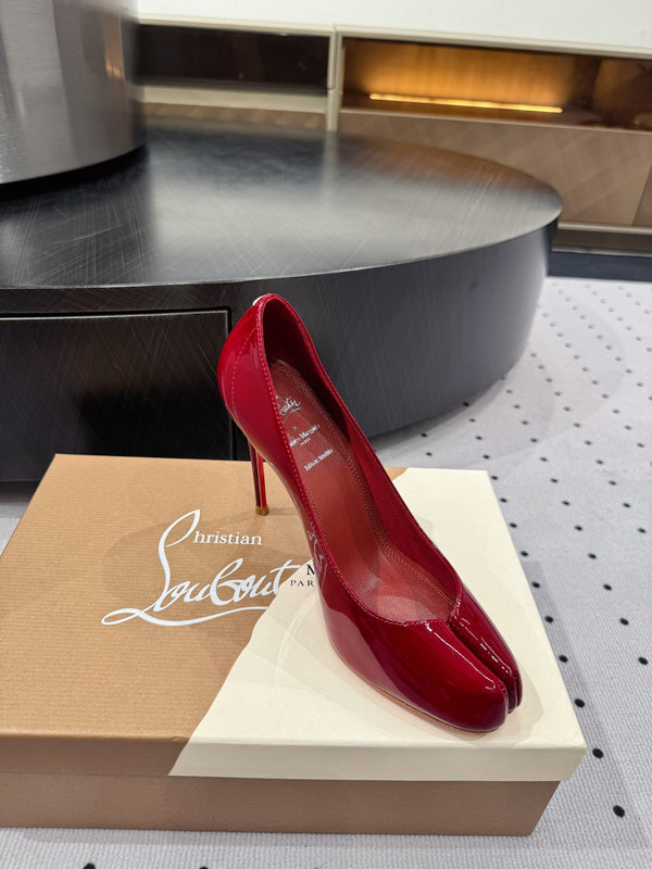 CL x Margiela 25 Pumps Red 10cm Patent Leather 296035