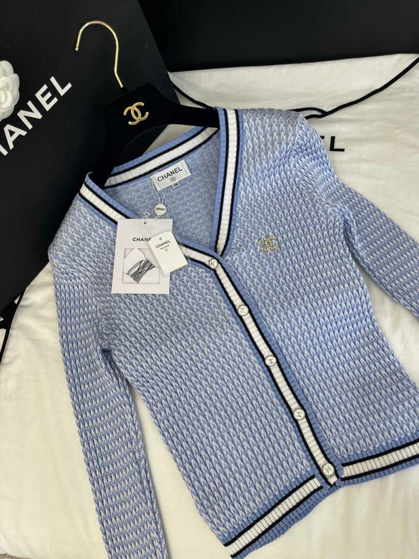 CC 25 V-neck Cardigan Wool Tencel Nylon