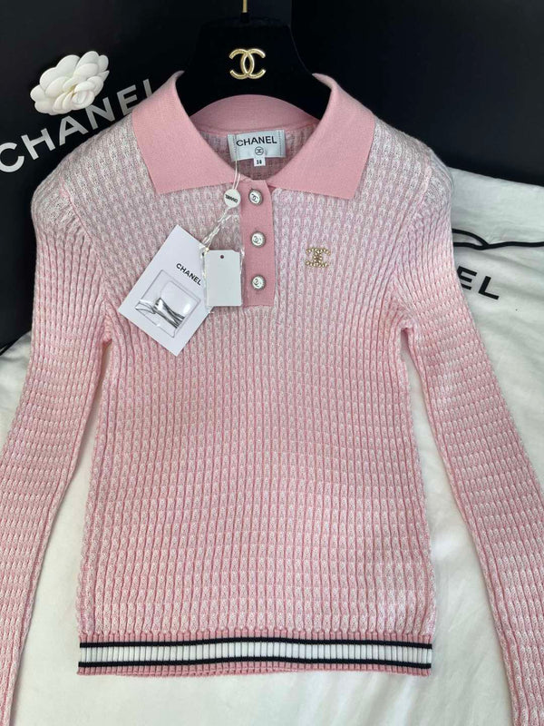 CC 25 Polo Collar Wool Tencel Nylon