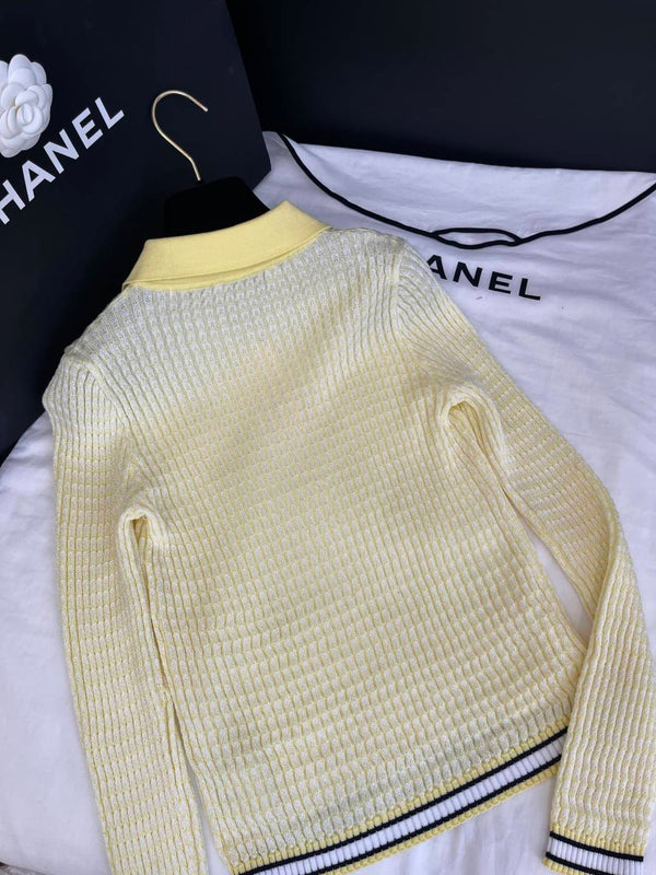 CC 25 Polo Collar Wool Tencel Nylon