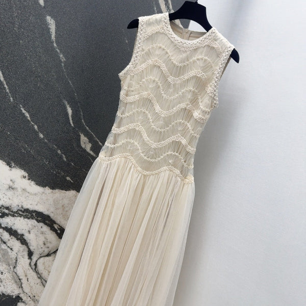 CD 25 Dress Cream White Tulle Fabric