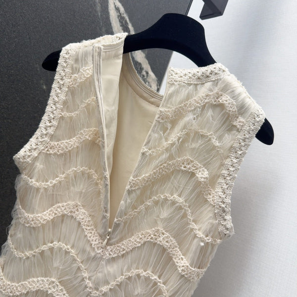 CD 25 Dress Cream White Tulle Fabric