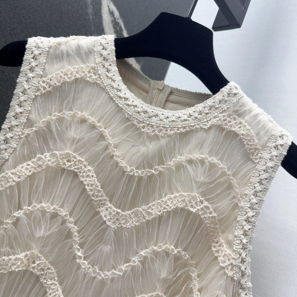 CD 25 Dress Cream White Tulle Fabric