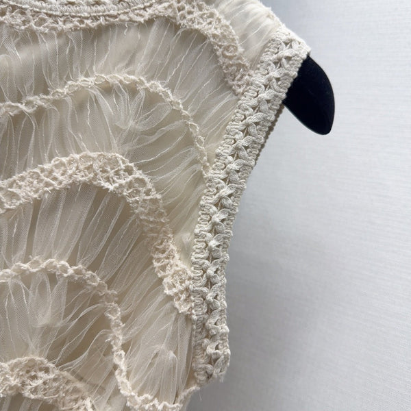 CD 25 Dress Cream White Tulle Fabric