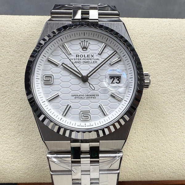 Rolex Land Dweller 40mm Silver White