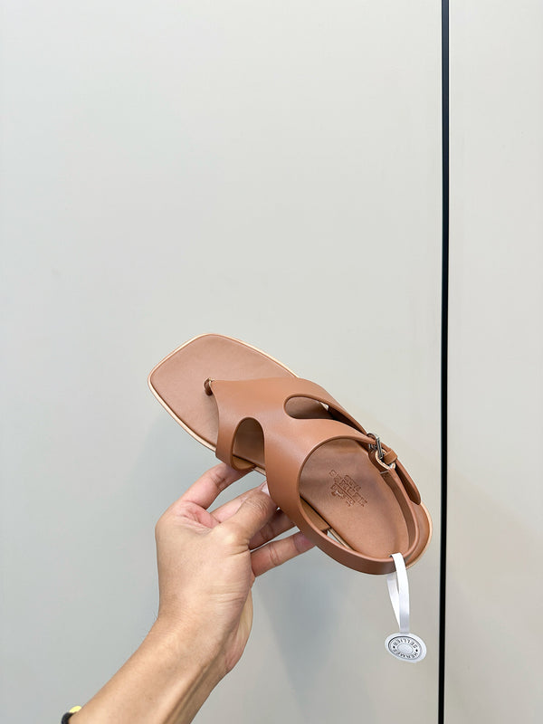 HM Karen Sandals Brown Calfskin 369790