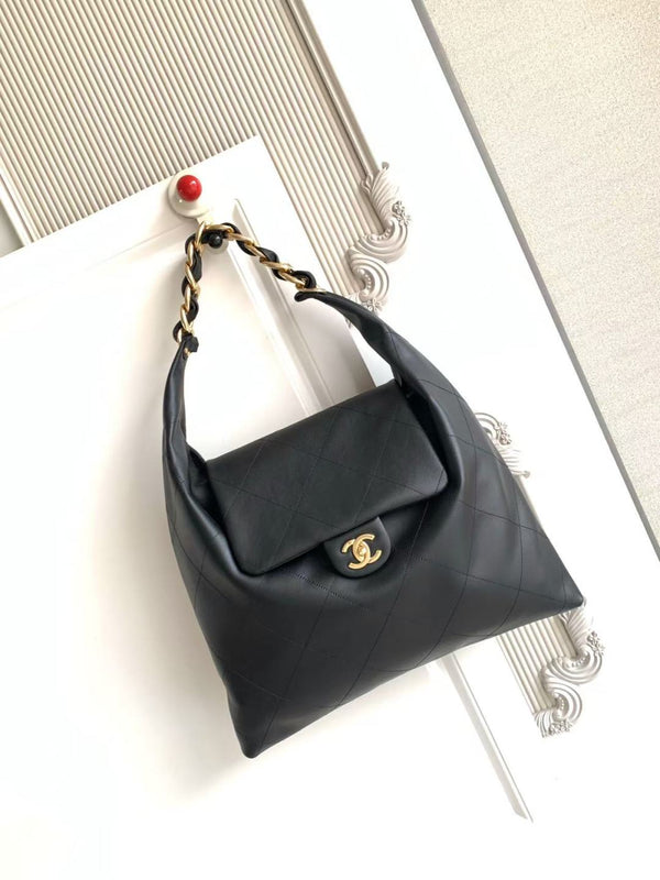 CC 2025 Bag 53cm Black Gold Calfskin 300852