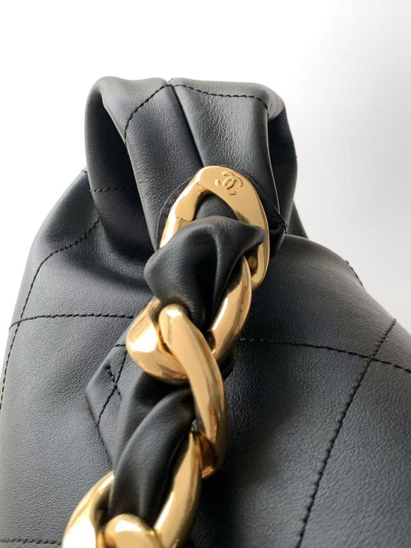 CC 2025 Bag 47cm Black Gold Calfskin 300853