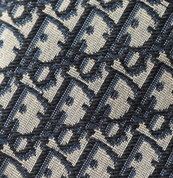 CD Monogram Nonad Lunch Bag Blue Beige Canvas