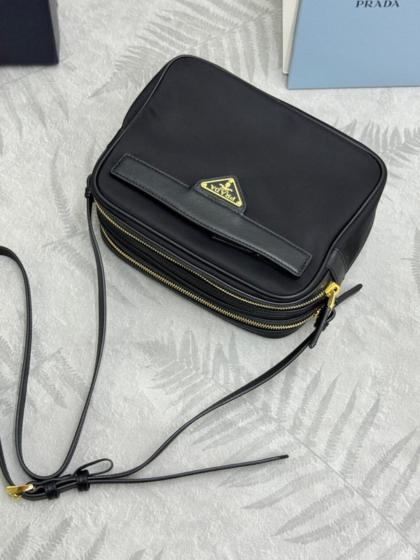 Prada Re-Edition 1978 Shoulder Bag 21cm Black Re-Nylon& Saffiano Leather