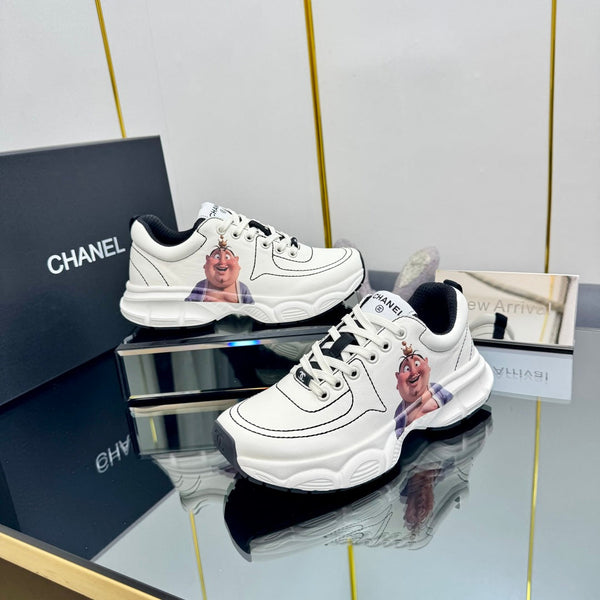 CC Sneaker White with Sticker Cowhide 238628