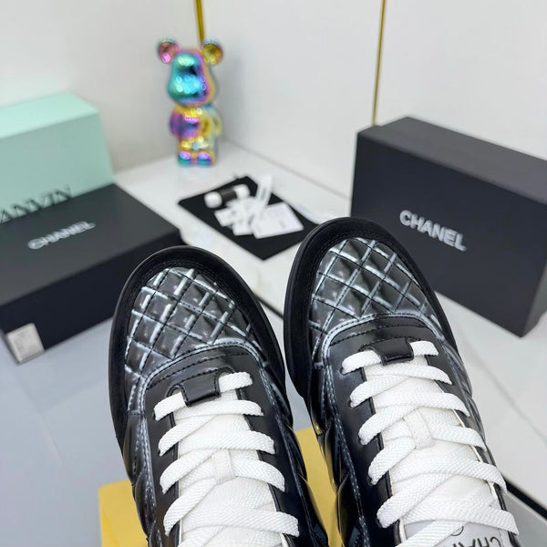 CC 25 Trainers White & Black Cowhide 413829