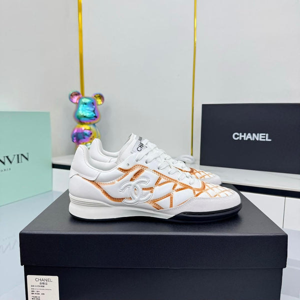 CC 25 Trainers White & Brown Cowhide 413832