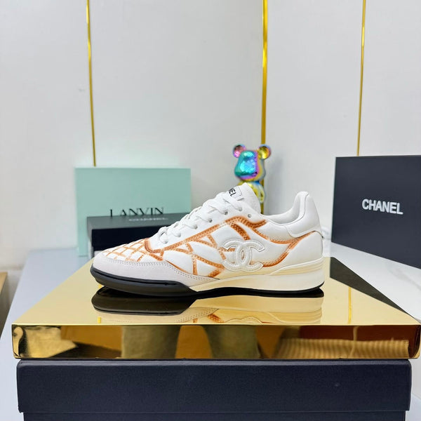 CC 25 Trainers White & Brown Cowhide 413832