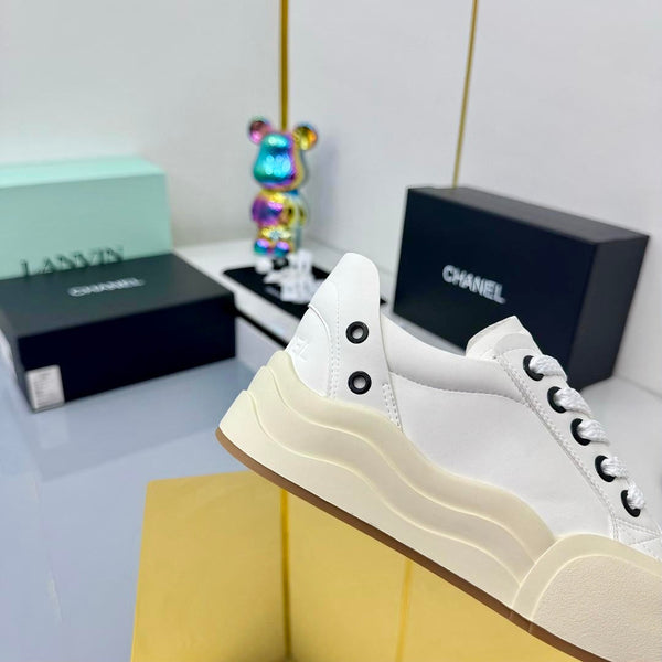 CC 25C Sneakers 50mm White Sheepskin Mesh 413844