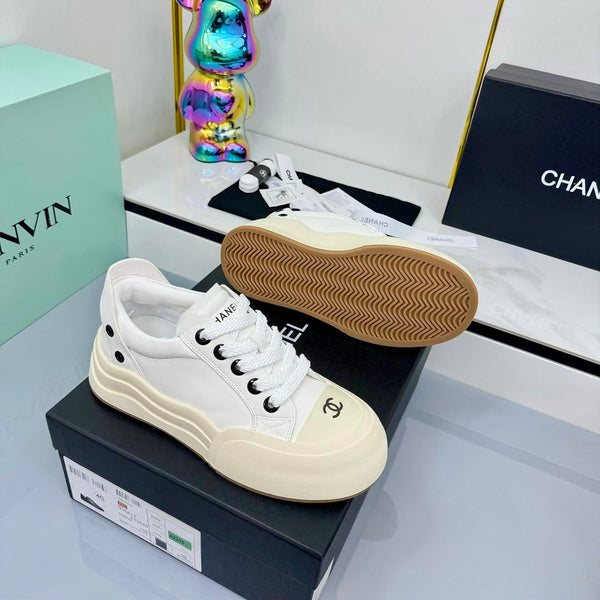 CC 25C Sneakers 50mm White Sheepskin Mesh 413844