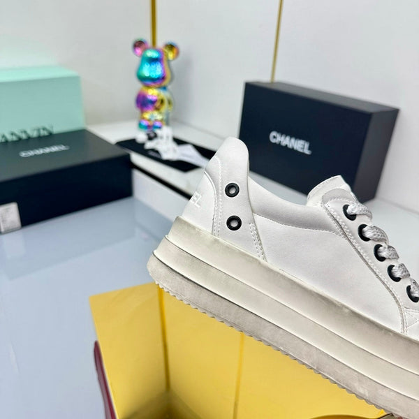 CC 25C Dirty Casual Sneaker White Sheepskin Rubber 413854