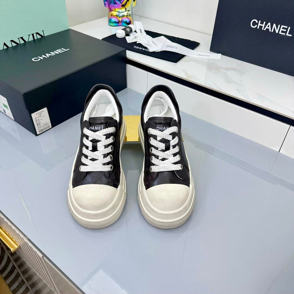 CC 25C Dirty Casual Sneaker Black White Sheepskin Rubber 413855