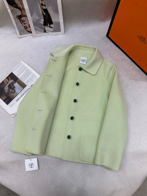 HM 25 Jacket Avocado Green Wool 02652