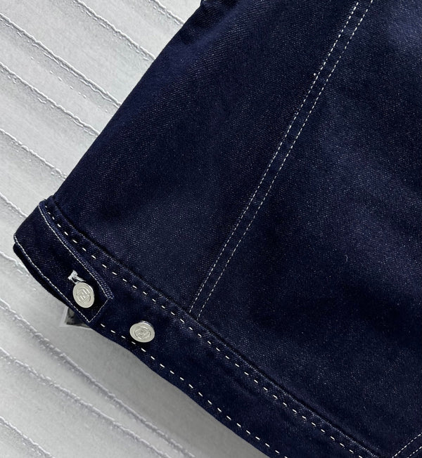 Fendi 25C Embroidered Denim Vest 228894