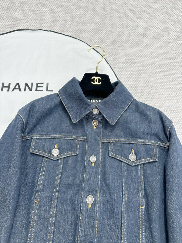 CC 25 Jacket Blue Denim Cotton