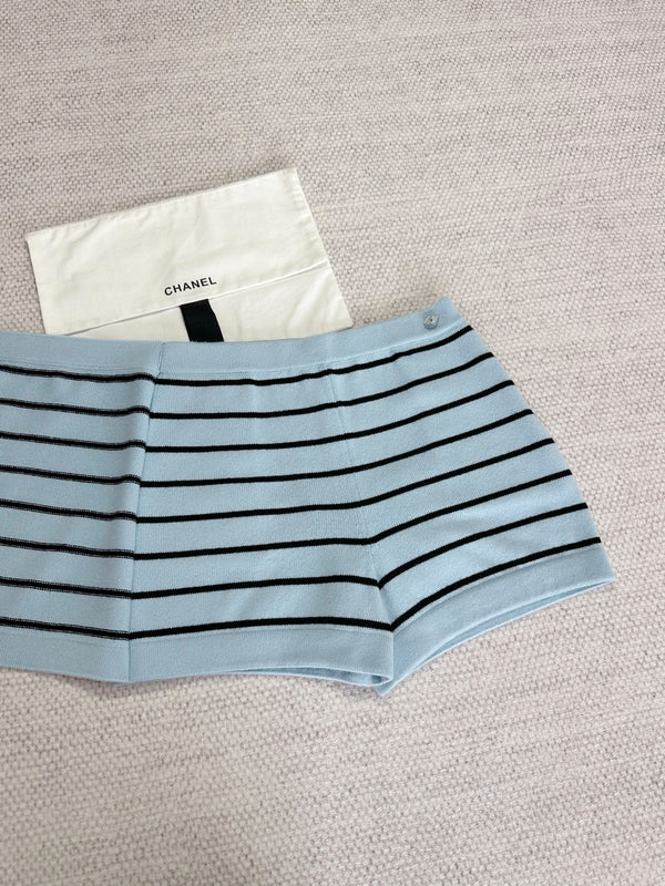 CC 25 Striped Culottes Blue Cashmere