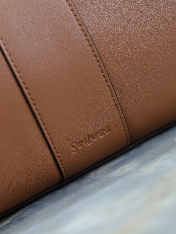 Prada Y Tote Bag Brown Cowhide