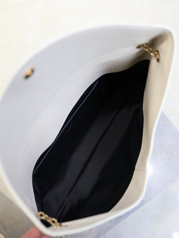 Prada Cassandre XXL Bag 35cm White Lambskin Light GHW