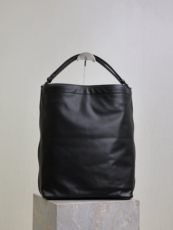 YSL Tag Hobo 31cm Black Cowhide