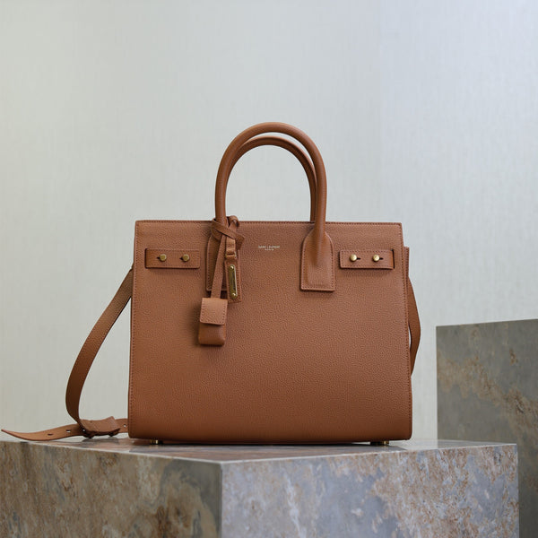 Prada Sac De Jour Nano 32cm Brown Grain Cowhide GHW