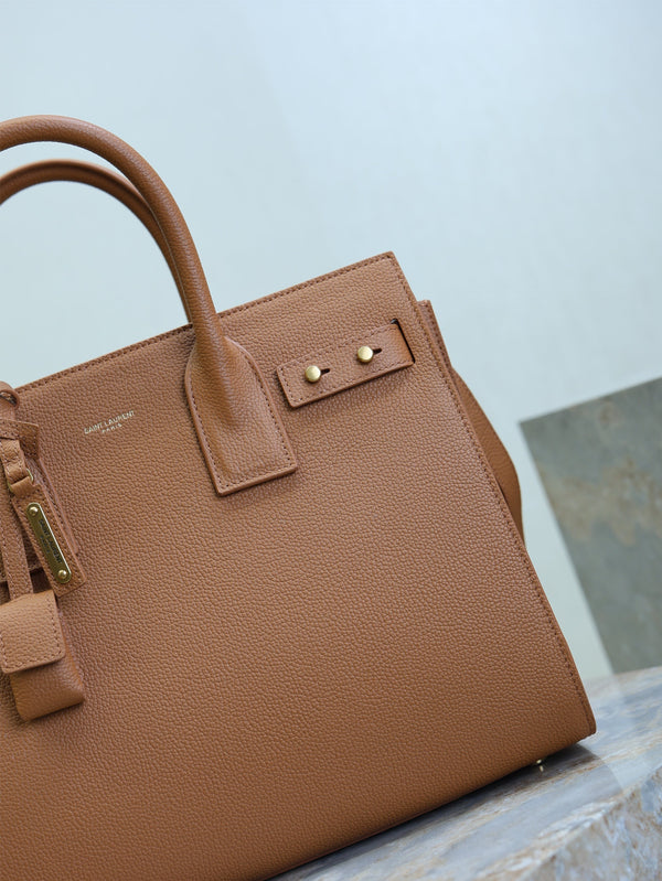 Prada Sac De Jour Nano 32cm Brown Grain Cowhide GHW