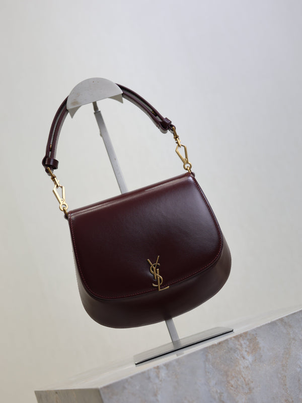 Prada Mini Voltaire 21cm Burgundy Calfskin GHW