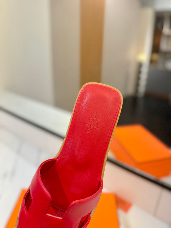 HM Oran Sandal Red Cowhide 294856